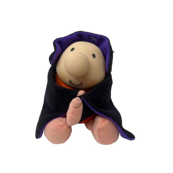 Halloween 7" Dracula Ziggy American Greetings 1993 "I Love You" Cape Rubber Face - Picture 2 of 9